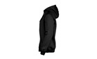 Hooded jacket with logo in black Lady